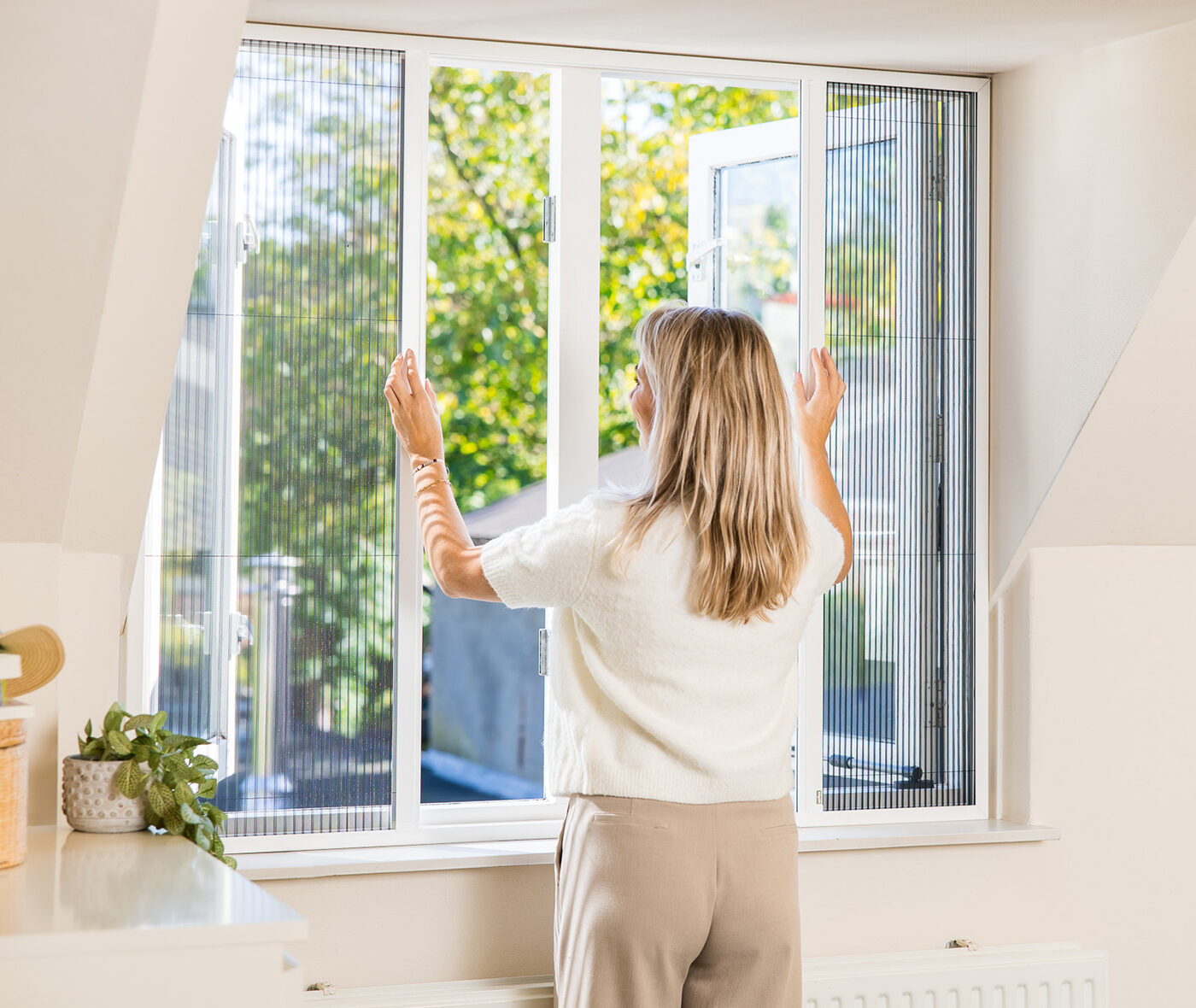 Unilux vaste raamhor plisse rolhordeur